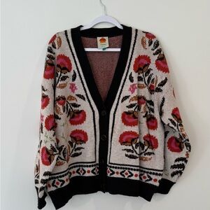 FARM Rio Sand Palms Paradise Knit Cardigan